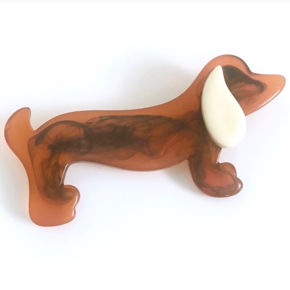 plastic dachshund figurine